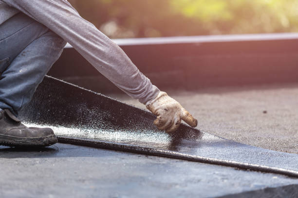 Professional Waterproofing technician working in Fort Lee, VA